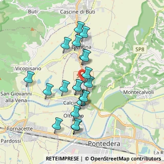 Mappa Via di Mezzo, 56012 Calcinaia PI, Italia (1.7025)