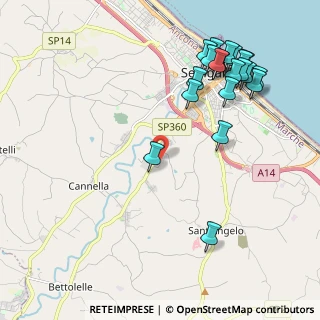 Mappa Via dell'Artigianato, 60019 Senigallia AN, Italia (2.5365)