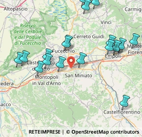 Mappa Via P. E. Balducci, 56028 San Miniato PI, Italia (9.4865)