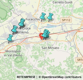 Mappa Via P. E. Balducci, 56028 San Miniato PI, Italia (3.68455)
