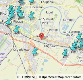 Mappa Via Oratoio, 56121 Pisa PI, Italia (3.3195)