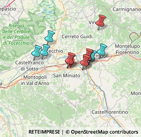 Mappa VIA TOSCO ROMAGNOLA EST KM 40+460, 56028 San Miniato PI, Italia (4.83583)