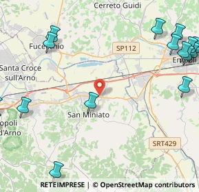 Mappa VIA TOSCO ROMAGNOLA EST KM 40+460, 56028 San Miniato PI, Italia (6.92706)