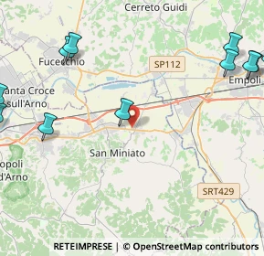 Mappa VIA TOSCO ROMAGNOLA EST KM 40+460, 56028 San Miniato PI, Italia (6.51909)
