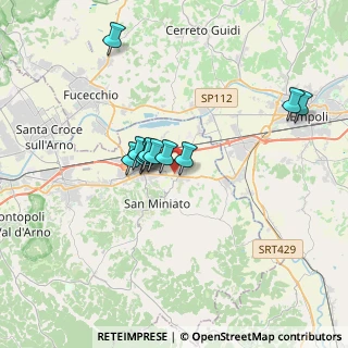 Mappa VIA TOSCO ROMAGNOLA EST KM 40+460, 56028 San Miniato PI, Italia (2.86727)