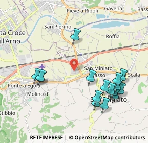 Mappa Via Amaddio Caponi, 56028 San Miniato PI, Italia (2.26063)