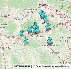Mappa Via Amaddio Caponi, 56028 San Miniato PI, Italia (9.6365)