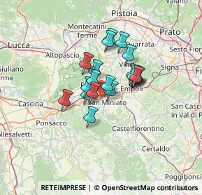 Mappa Via Amaddio Caponi, 56028 San Miniato PI, Italia (8.985)