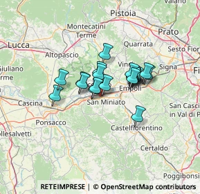 Mappa Via Amaddio Caponi, 56028 San Miniato PI, Italia (9.058)