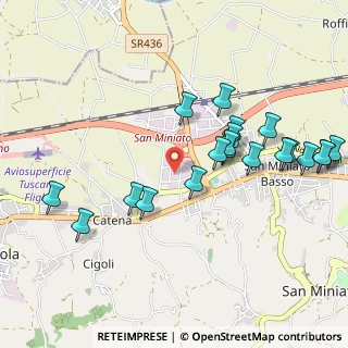 Mappa Via Amaddio Caponi, 56028 San Miniato PI, Italia (1.095)