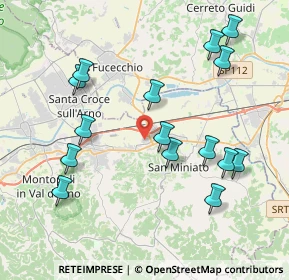 Mappa Via Amaddio Caponi, 56028 San Miniato PI, Italia (4.36)