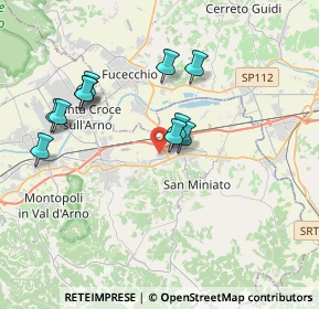 Mappa Via Amaddio Caponi, 56028 San Miniato PI, Italia (3.65182)