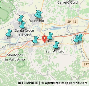 Mappa Via Amaddio Caponi, 56028 San Miniato PI, Italia (5.60125)