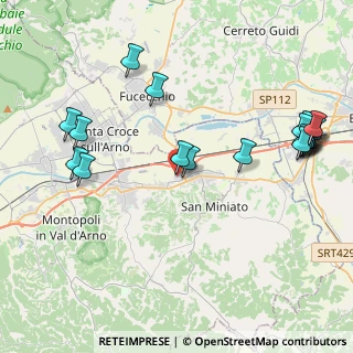 Mappa Via Amaddio Caponi, 56028 San Miniato PI, Italia (5.216)