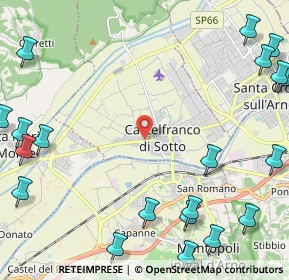 Mappa Via Fratelli Rosselli, 56022 Castelfranco di Sotto PI, Italia (3.472)