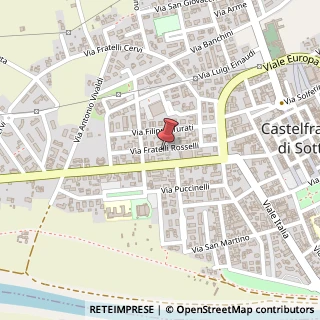 Mappa Via Fratelli Rosselli, 33, 56022 Castelfranco di Sotto, Pisa (Toscana)