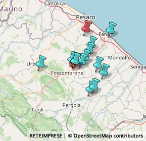 Mappa Via del Molino Nuovo, 61034 Fossombrone PU, Italia (9.44286)