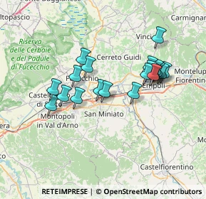 Mappa Via dei Beccai, 56028 San Miniato PI, Italia (6.5995)