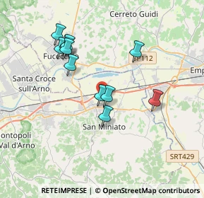 Mappa Via dei Beccai, 56028 San Miniato PI, Italia (3.44636)