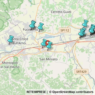 Mappa Via dei Beccai, 56028 San Miniato PI, Italia (6.09813)