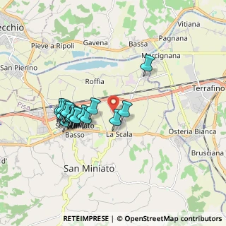 Mappa Via Palagetto, 56028 San Miniato PI, Italia (1.715)