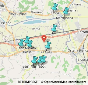 Mappa Via Palagetto, 56028 San Miniato PI, Italia (2.02)