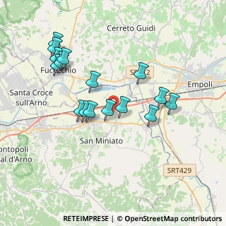 Mappa Via Palagetto, 56028 San Miniato PI, Italia (3.75438)
