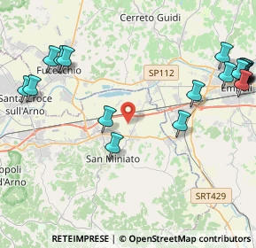 Mappa Via Palagetto, 56028 San Miniato PI, Italia (5.93)
