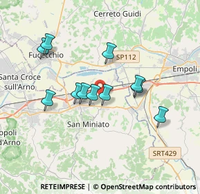 Mappa Via Palagetto, 56028 San Miniato PI, Italia (3.16455)