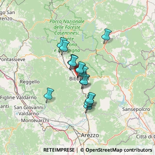 Mappa Via Gualchiere, 52011 Bibbiena AR, Italia (9.6675)