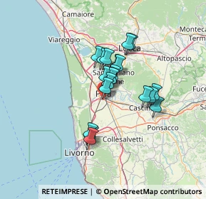 Mappa Piazzale D'Ascanio, 56121 Pisa PI, Italia (9.7815)