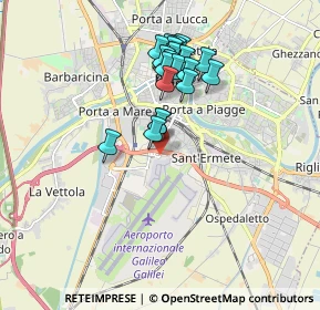 Mappa Piazzale D'Ascanio, 56121 Pisa PI, Italia (1.609)