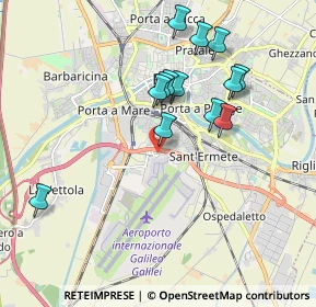 Mappa Piazzale D'Ascanio, 56121 Pisa PI, Italia (1.85769)