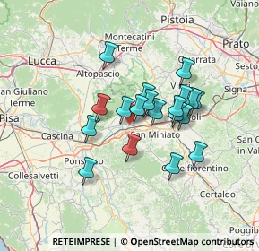 Mappa Via Arginale Ovest, 56028 San Miniato PI, Italia (10.94789)