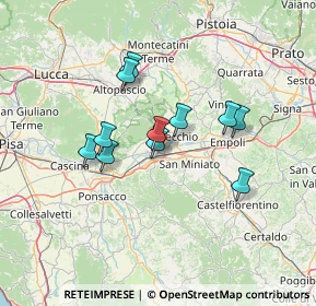 Mappa Via Arginale Ovest, 56028 San Miniato PI, Italia (11.22727)