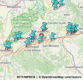 Mappa Via Cavane, 56028 San Miniato PI, Italia (9.3125)