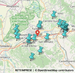 Mappa Via Cavane, 56028 San Miniato PI, Italia (8.413)