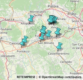 Mappa Via Cavane, 56028 San Miniato PI, Italia (10.84176)