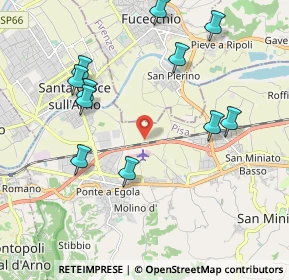 Mappa Via Cavane, 56028 San Miniato PI, Italia (2.23091)
