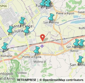 Mappa Via Cavane, 56028 San Miniato PI, Italia (3.104)