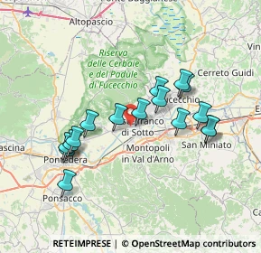 Mappa Via Antonio Vivaldi, 56022 Castelfranco di Sotto PI, Italia (6.88313)