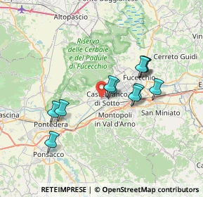Mappa Via Antonio Vivaldi, 56022 Castelfranco di Sotto PI, Italia (6.26727)