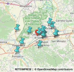 Mappa Via Antonio Vivaldi, 56022 Castelfranco di Sotto PI, Italia (5.48929)