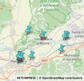 Mappa Via Grazie, 56020 Santa Maria A Monte PI, Italia (4.61455)