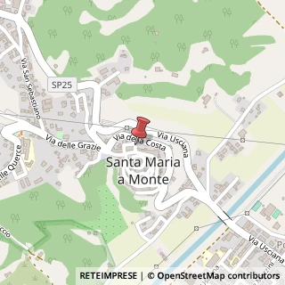 Mappa Piazza della Vittoria, 44, 56020 Santa Maria a Monte, Pisa (Toscana)