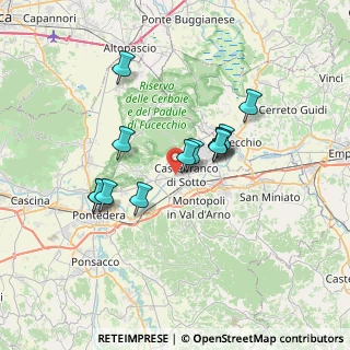 Mappa Via Fratelli Cervi, 56022 Castelfranco di Sotto PI, Italia (5.91308)