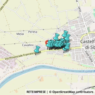 Mappa Via Fratelli Cervi, 56022 Castelfranco di Sotto PI, Italia (0.24444)