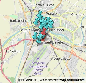 Mappa Aeroporto internazionale Galileo Galilei, 56121 Pisa PI, Italia (0.9525)