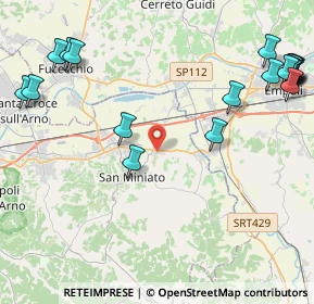 Mappa Via Venezia, 56028 San Miniato PI, Italia (6.0945)
