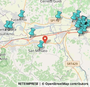 Mappa Via Venezia, 56028 San Miniato PI, Italia (6.283)